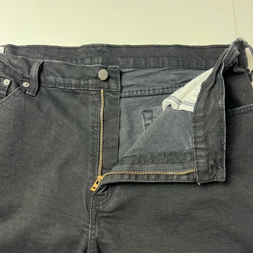 Levi's 514 Straight Fit Stretch Jeans Black Big & Tall: 40 X 29 Denim (tag44x32)